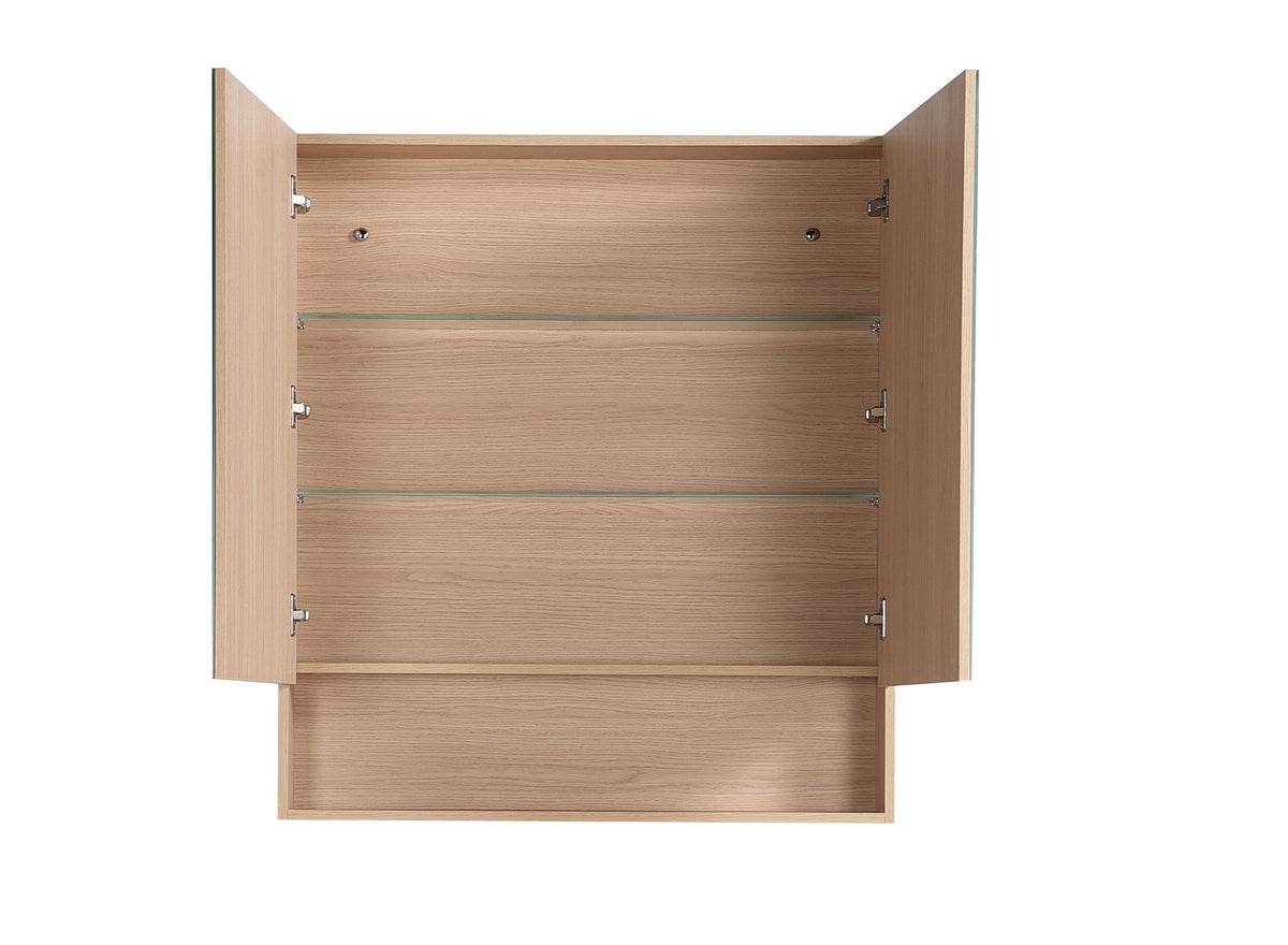 Lukka Clark Plywood Mirror Cabinet Sandy Oak Matte LK-LK-CLMC900-SO
