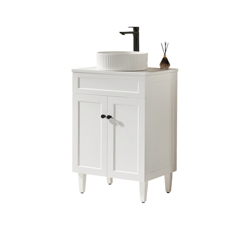 Lukka Harold Federation Free Standing Cabinet Matte White LK-FH64L-MW