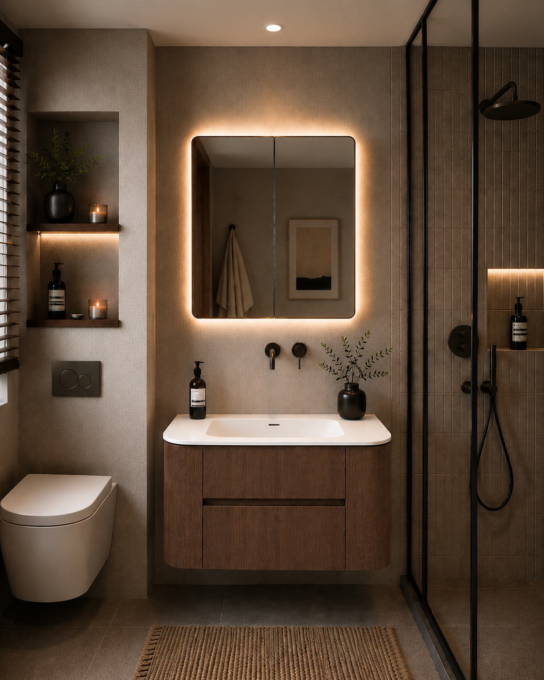 Lukka Ravello Modern Wall Hung Vanity Plywood Cabinet LK-RA900W-MO
