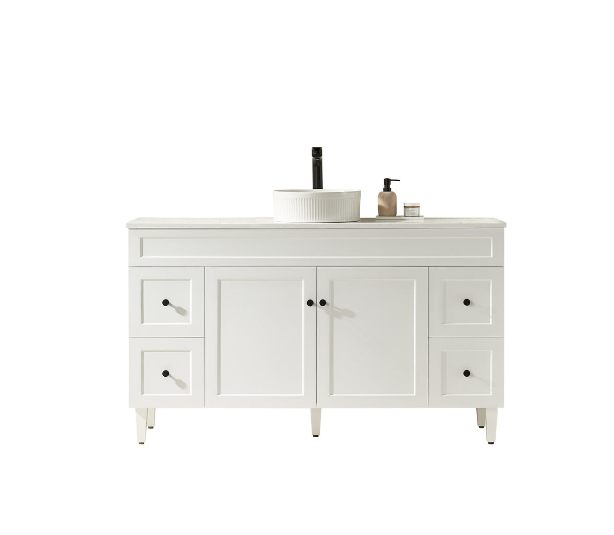 Lukka Harold Federation Free Standing Cabinet Matte White LK-FH154L-MW
