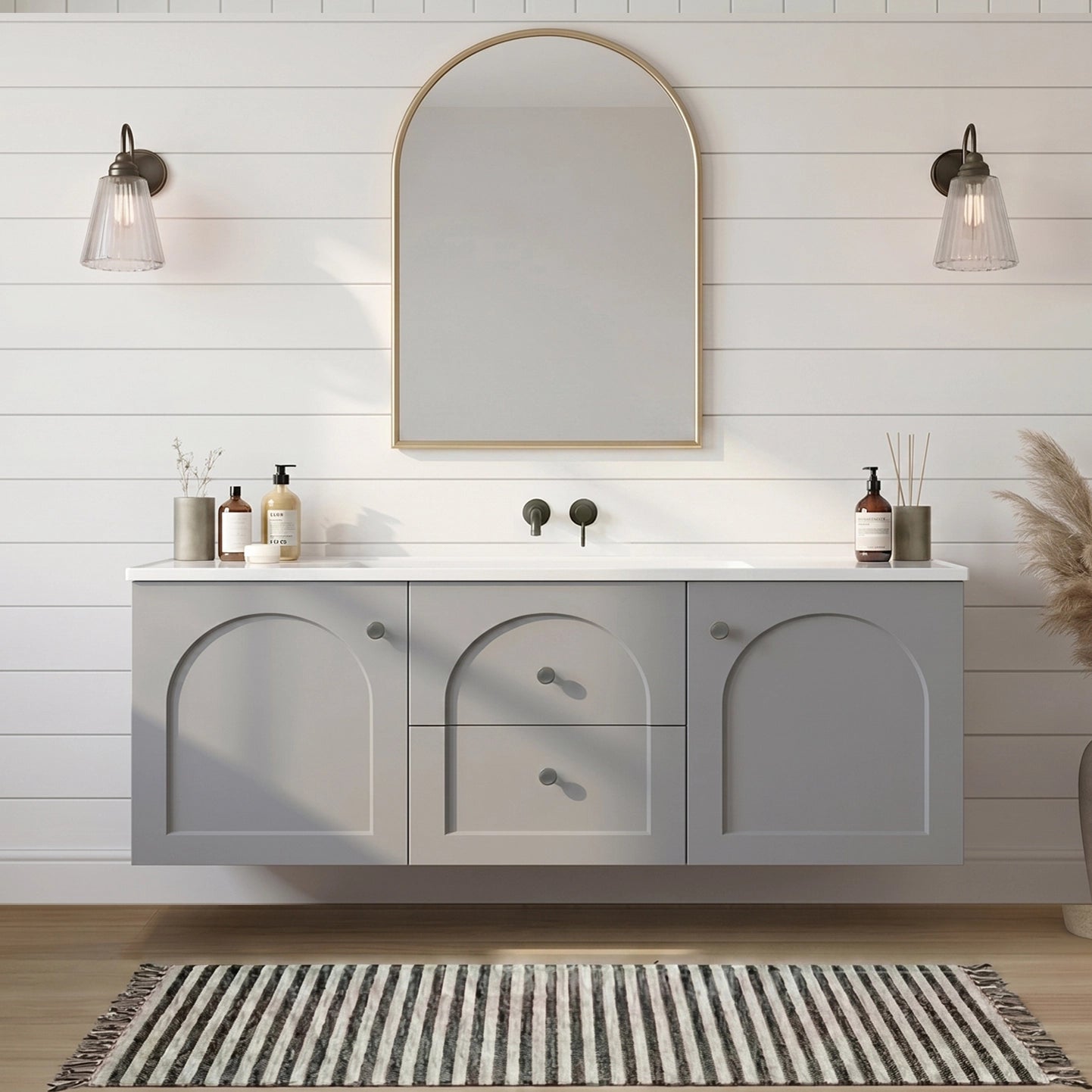 Lukka Chester Federation wall hung PVC Cabinet LK-FC1221W-GY