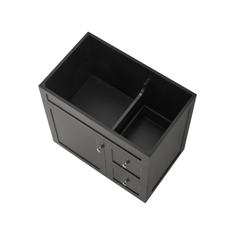 Lukka Harold Federation Free Standing Cabinet Matte Black LK-FH74RL-MB