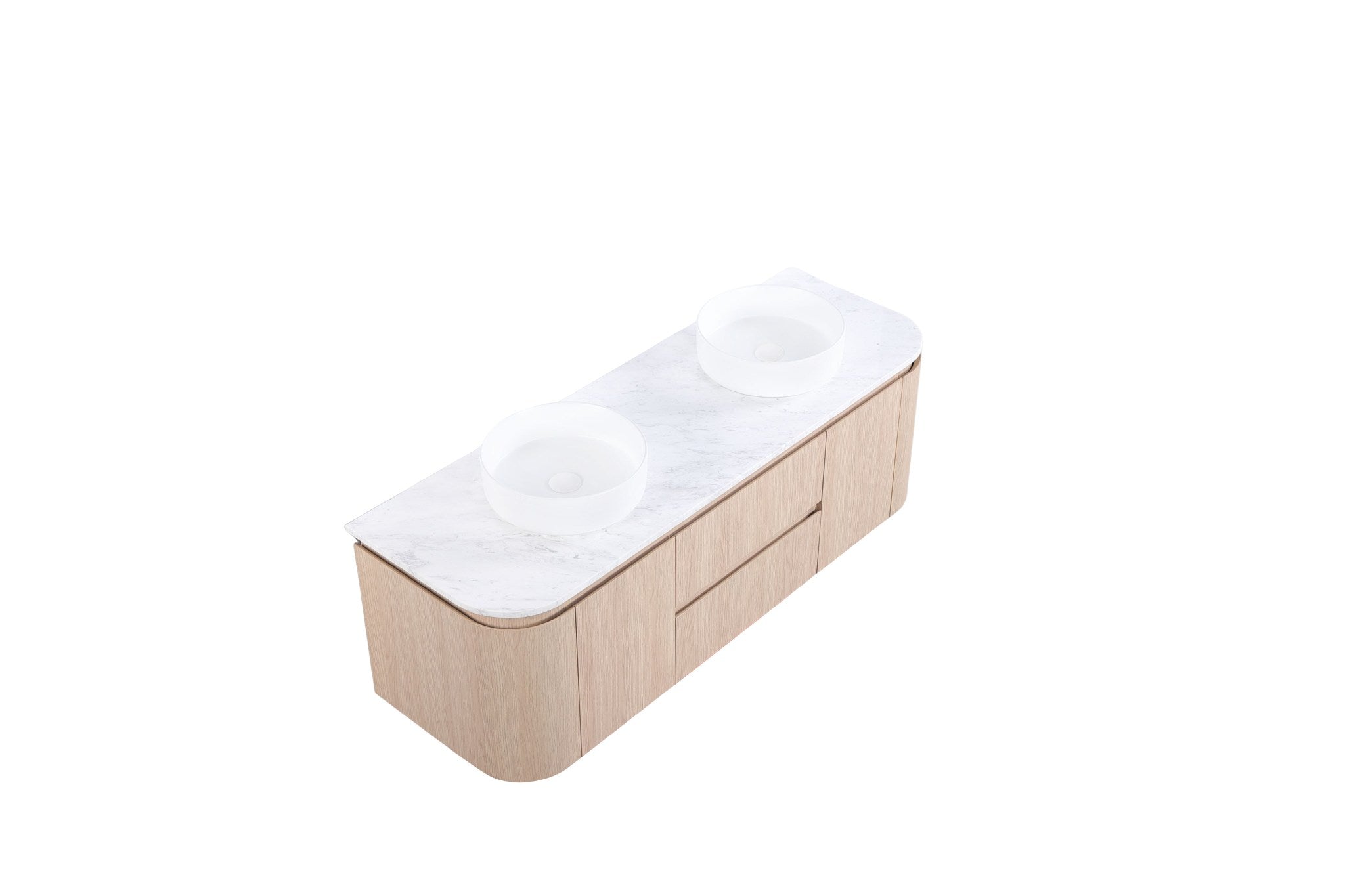 Lukka Ravello Modern Wall Hung Vanity Plywood Cabinet LK-RA1521W-SO