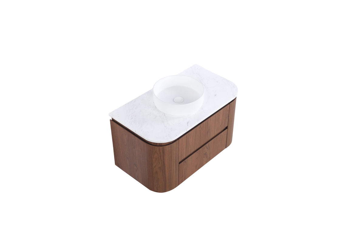 Lukka Ravello Modern Wall Hung Vanity Plywood Cabinet LK-RA900W-MO