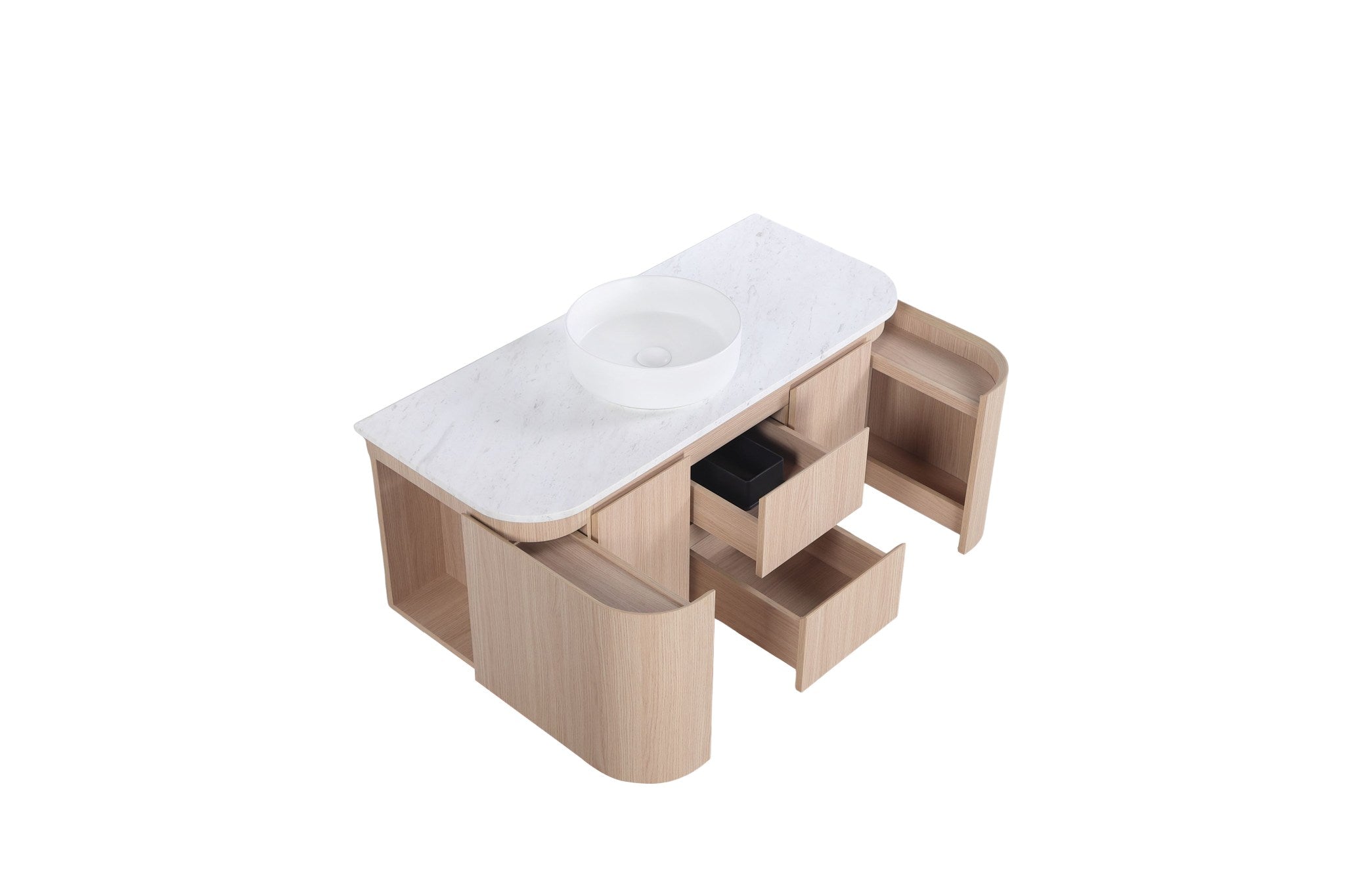Lukka Ravello Modern Wall Hung Vanity Plywood Cabinet LK-RA1221W-SO