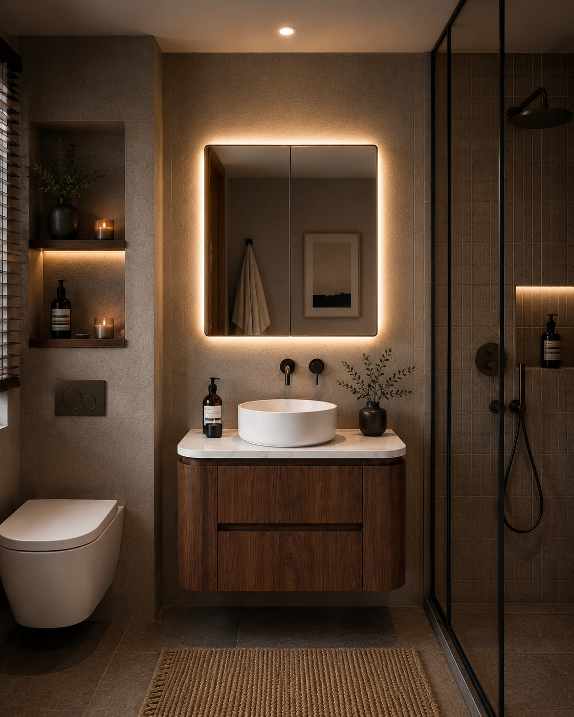 Lukka Ravello Modern Wall Hung Vanity Plywood Cabinet LK-RA900W-MO