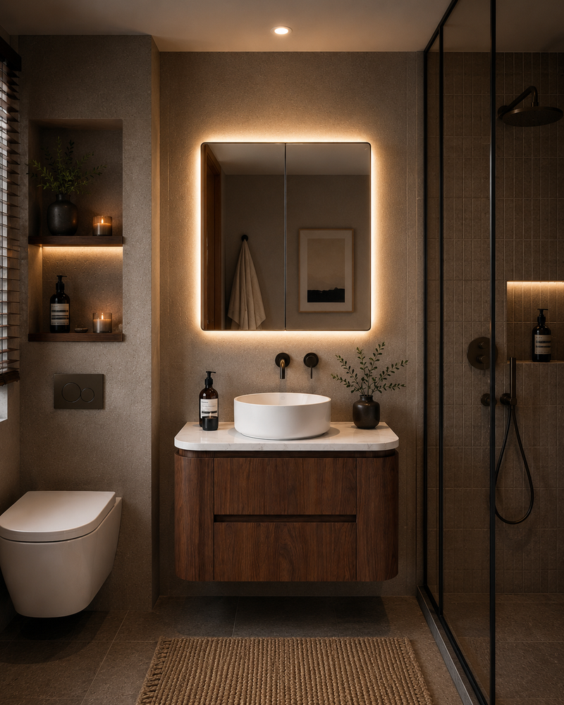 Lukka Ravello Modern Wall Hung Vanity Plywood Cabinet LK-RA900W-MO
