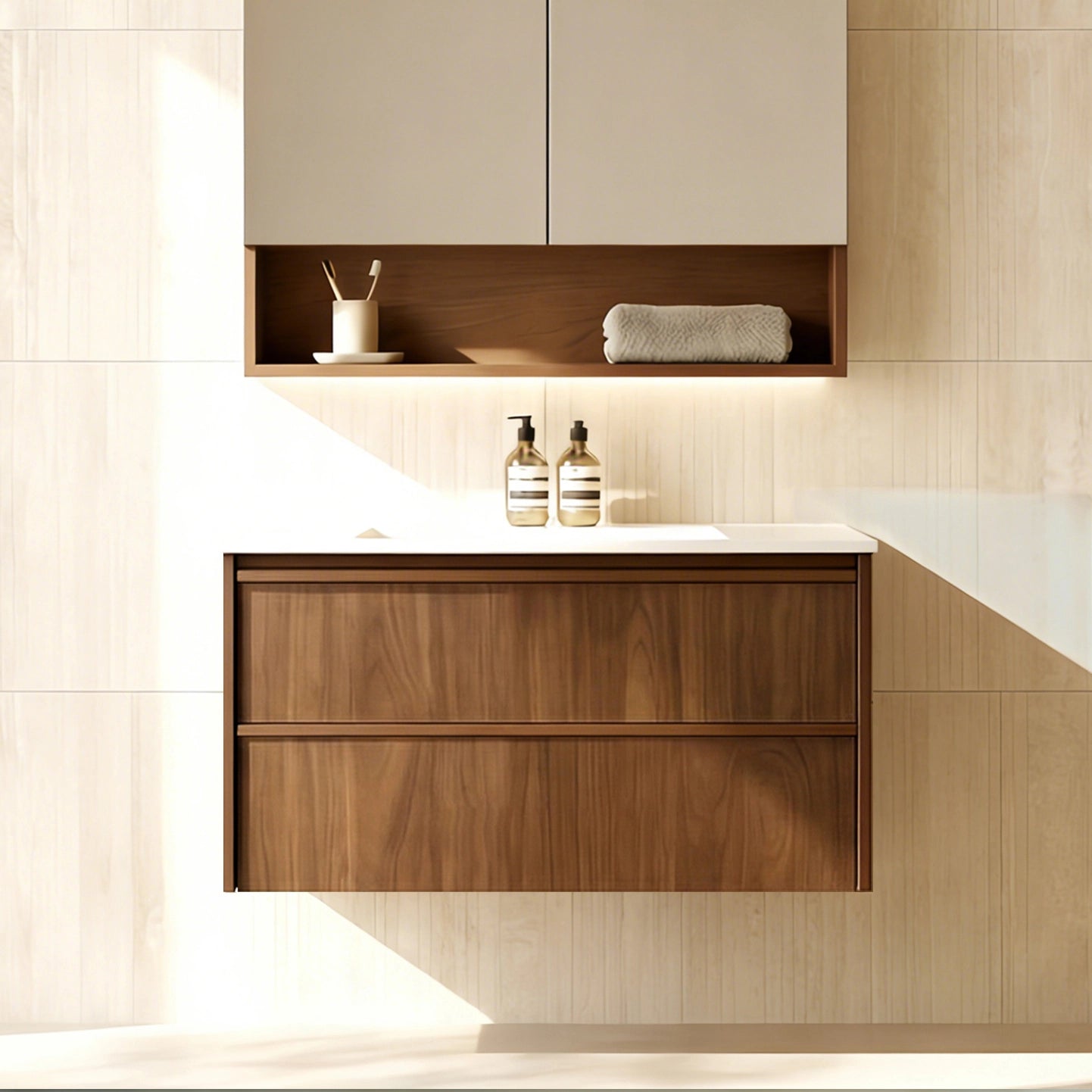 Lukka Ridgewood Modern Wall Hung Plywood Cabinet LK-MR900W-MO