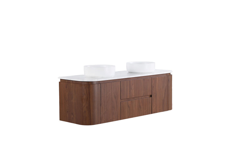 Lukka Ravello Modern Wall Hung Vanity Plywood Cabinet LK-RA1521W-MO