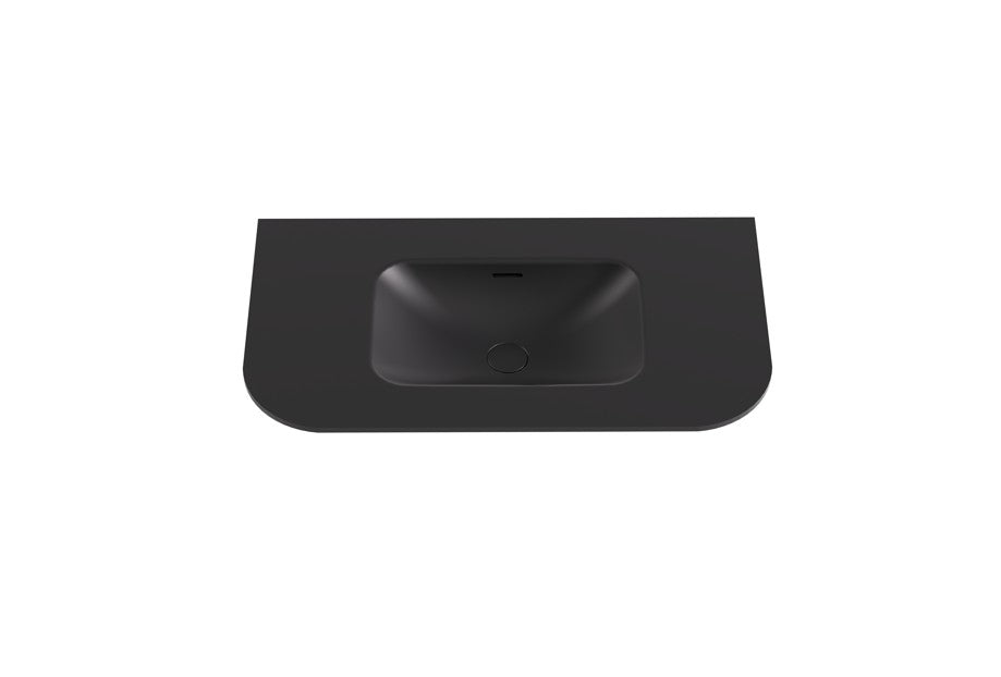 Aruro Solid Surface Stone Basin - LK-SAR95MB-UTH - Matte Black