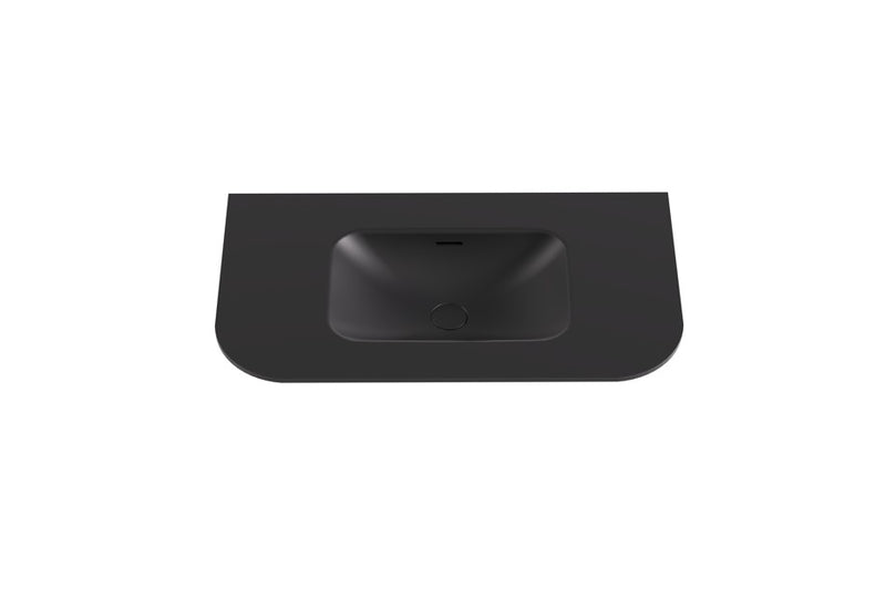 Aruro Solid Surface Stone Basin - LK-SAR95MB-UTH - Matte Black