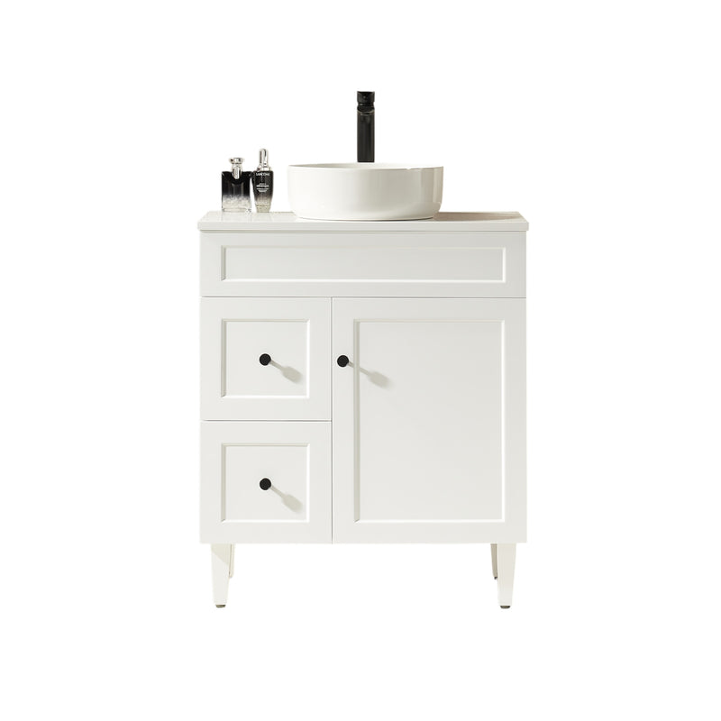 Lukka Harold Federation Free Standing Cabinet Matte White LK-FH74LL-MW