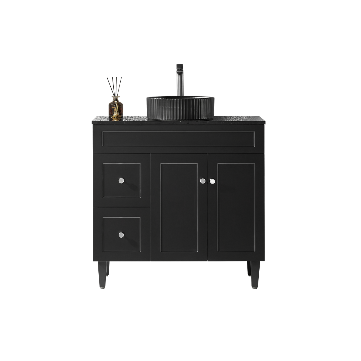 Lukka Harold Federation Free Standing Cabinet Matte Black LK-FH94LL-MB