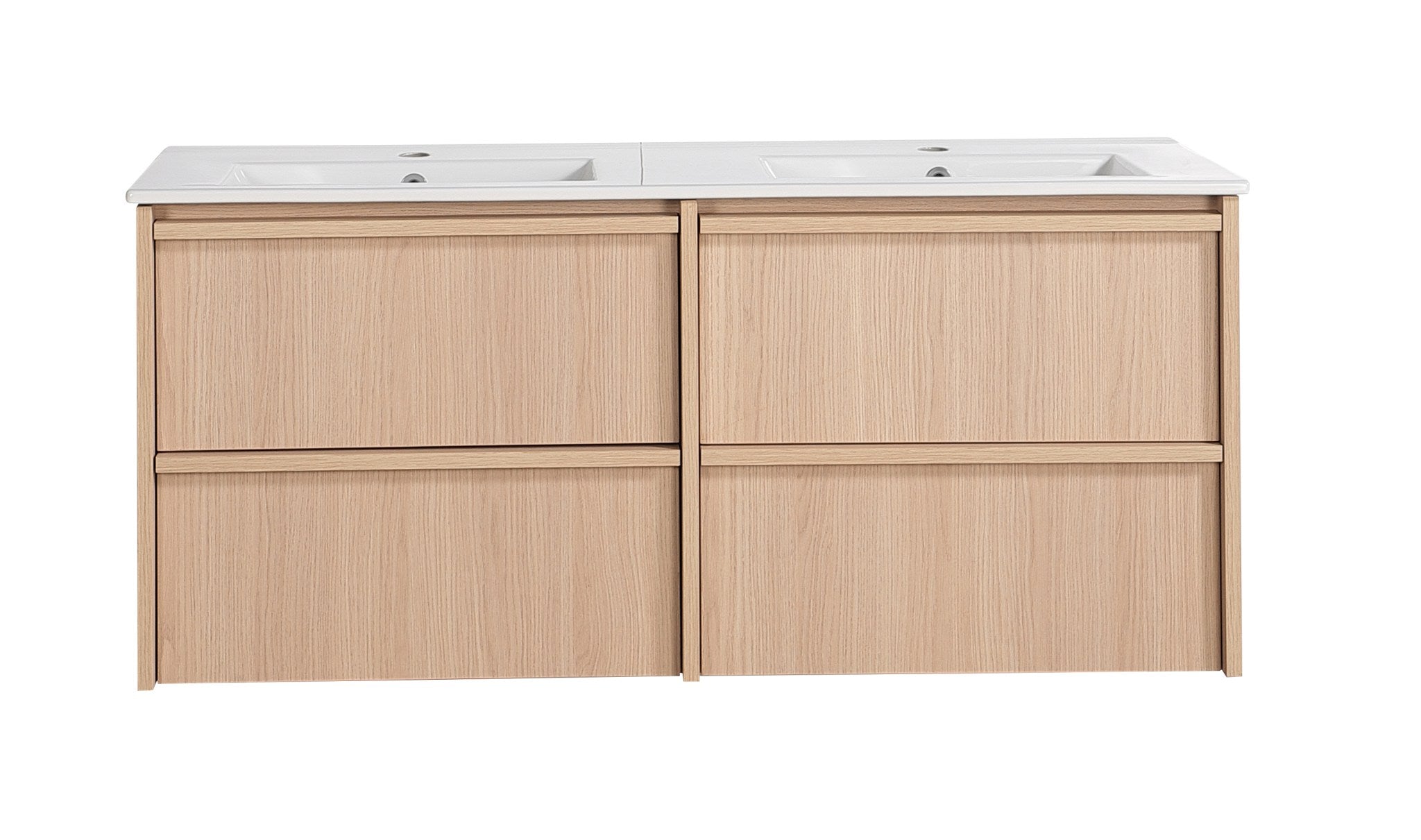 Lukka Ridgewood Modern Wall Hung Plywood Cabinet LK-MR1220W-SO Double Bowl Only