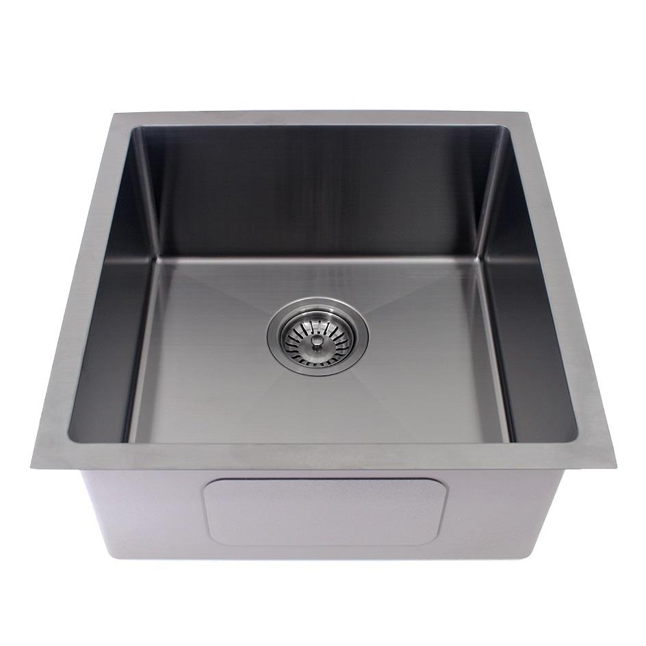 Modern National 450 x 450 x 200mm Handmade Gun Metal Single Bowl Sink 1.2mm Stainless