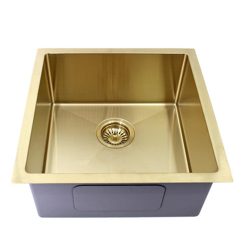 Modern National 450 x 450 x 200mm Handmade Gold Single Bowl Sink 1.2mm Stainless
