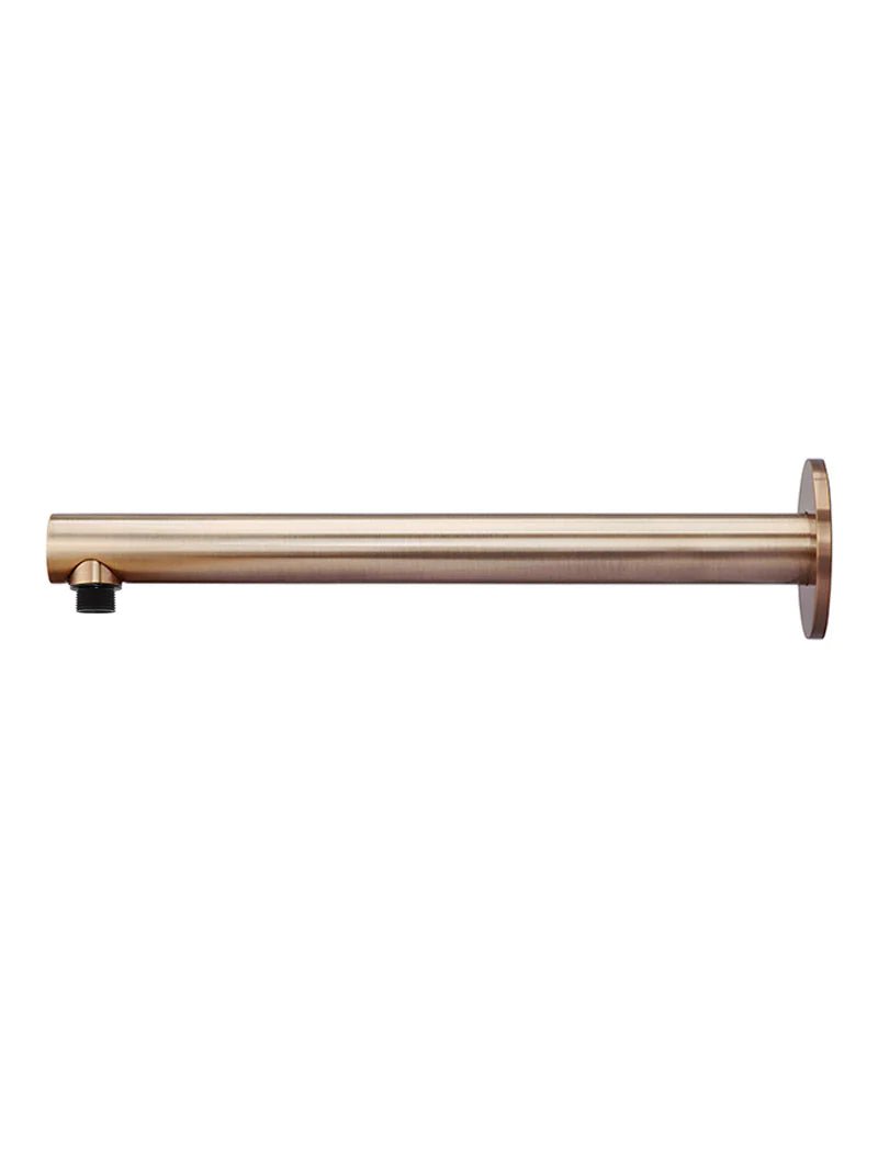 Meir Round Wall Shower Arm 400mm Champagne