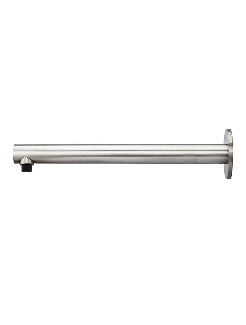 Meir Round Wall Shower Arm 400mm Brushed Nickel