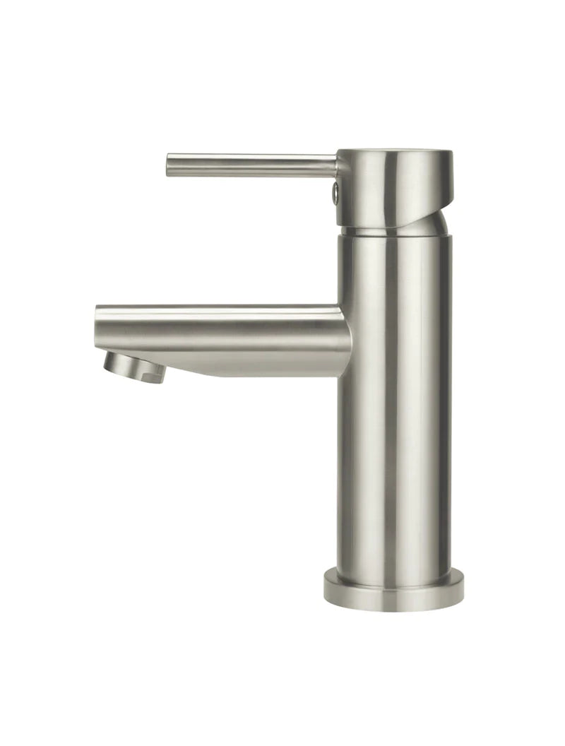 Meir Round Basin Mixer Tap Brushed Nickel