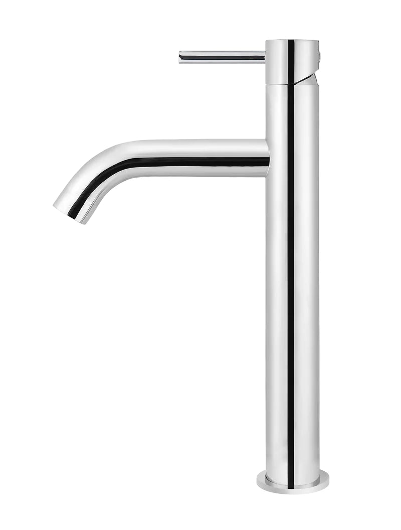 Meir Piccola Tall Basin Mixer with 130mm Polished Chrome