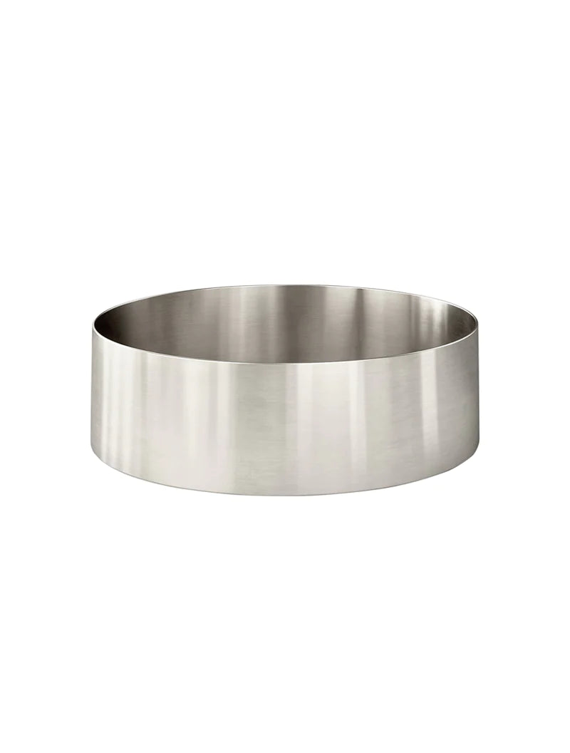 Meir Round Stainless Steel Bathroom Basin 380mm x 110mm PVD Brushed Nickel