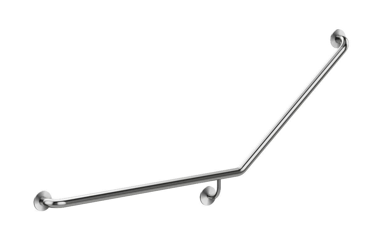 Meir Mobility 40 Degree Left Side Grab Rail - Brushed Nickel — image 1