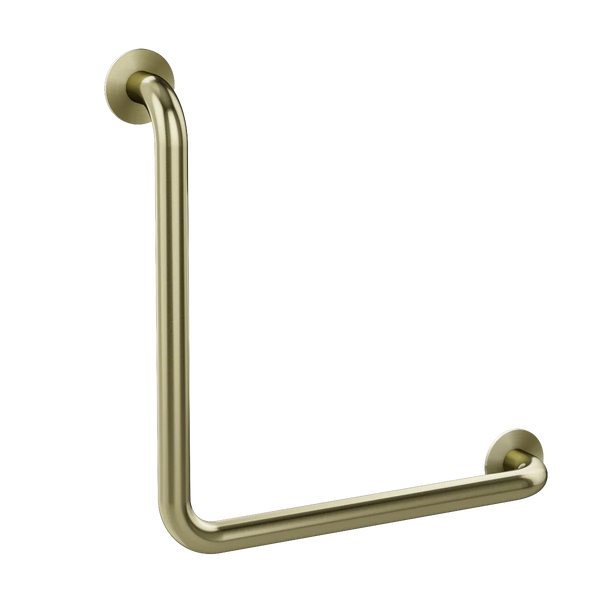 Meir Mobility 450mm 90 Degree Grab Rail - Brushed Gold (Tiger Bronze)