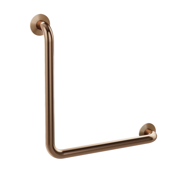 Meir Mobility 450mm 90 Degree Grab Rail - Brushed Bronze (Lustre Bronze)