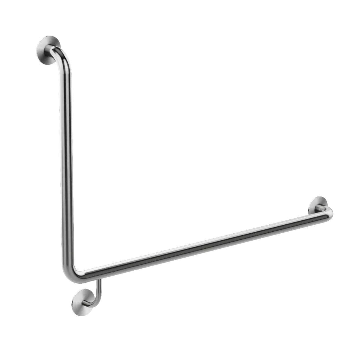 Meir Mobility 90 Degree Right Side Grab Rail 600mm - Brushed Nickel — image 1