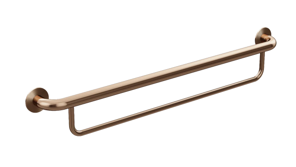 Meir Mobility Bath Towel Rail - Brushed Bronze (Lustre Bronze)