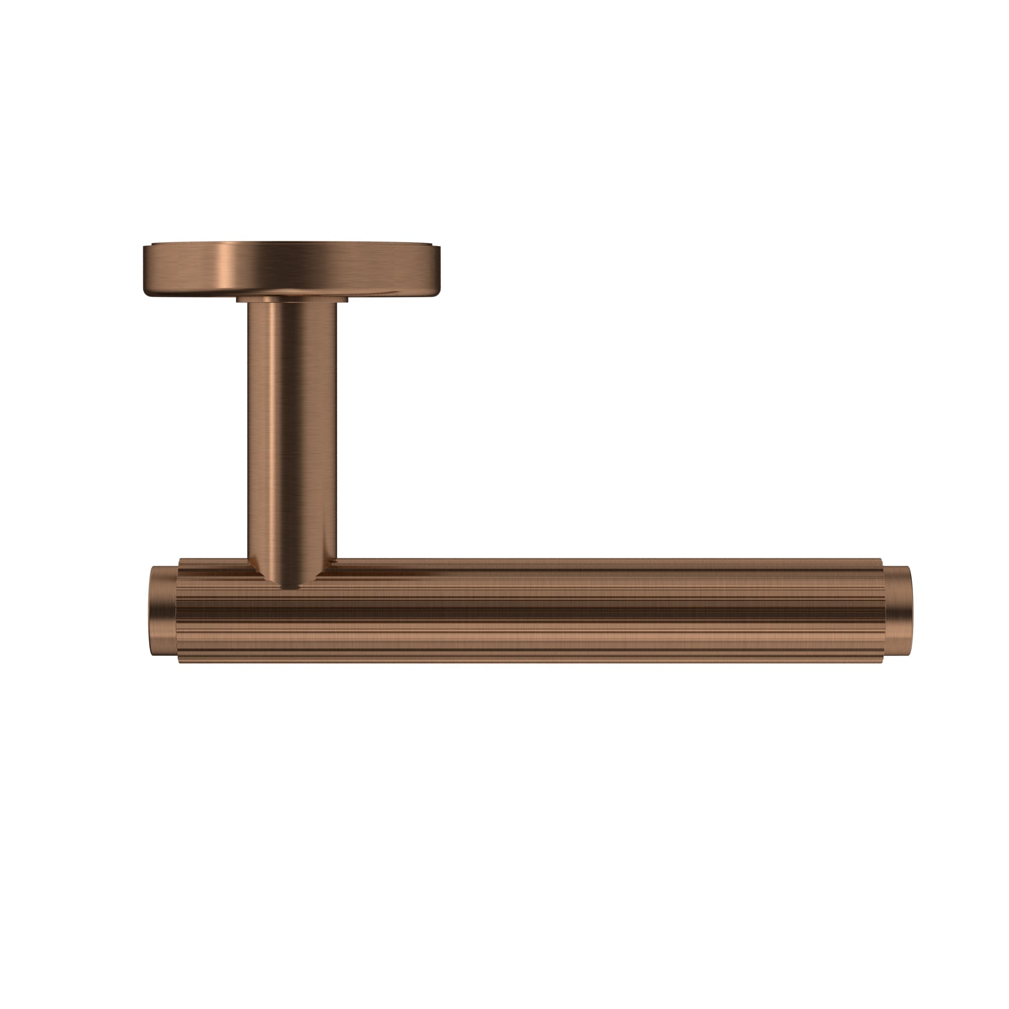 Meir Öppen Linear Lever Door Handle - passage - PVD Lustre Bronze — image 3