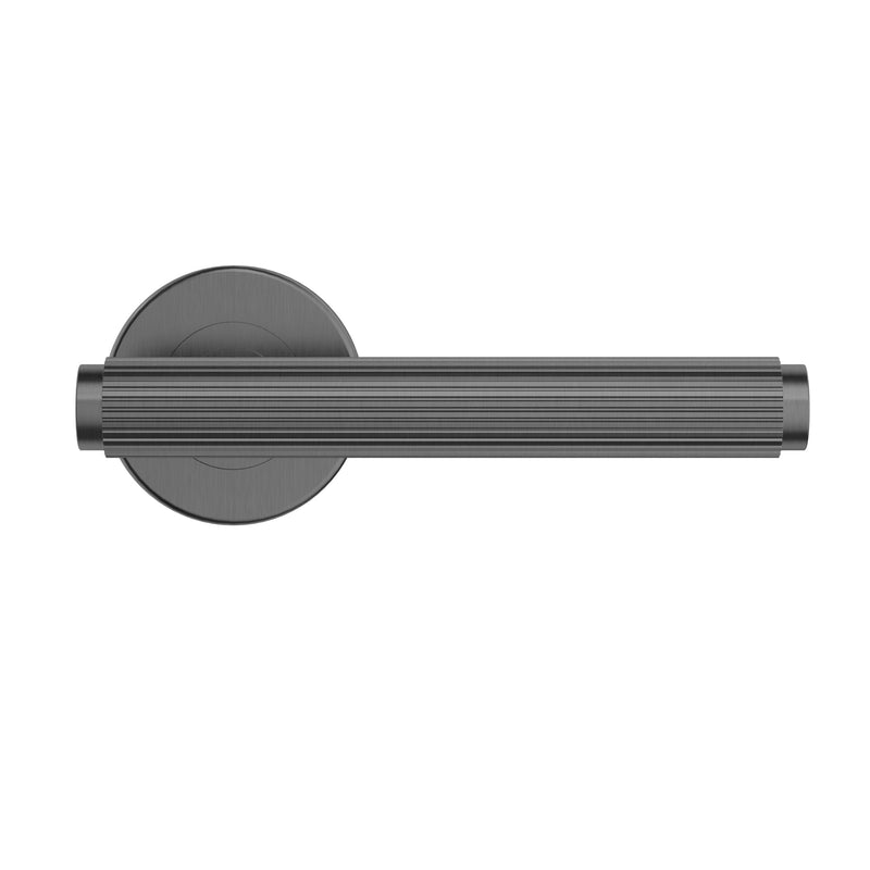 Meir Öppen Linear Lever Door Handle - privacy - PVD Shadow — image 2