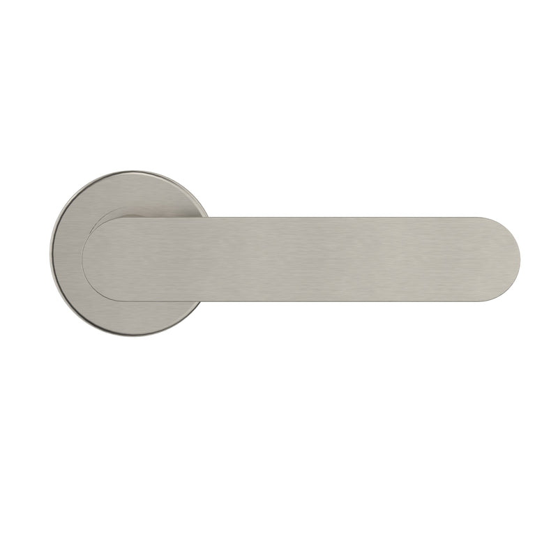 Meir Curvaé Flat Lever Door Handle - passage - PVD Brushed Nickel — image 2