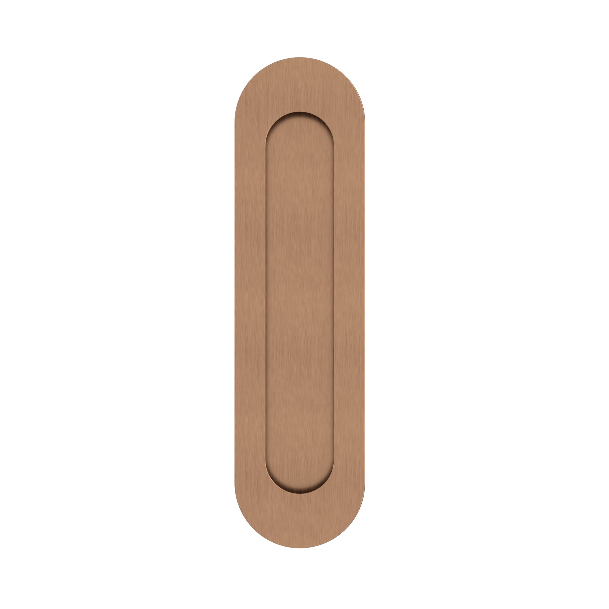 Meir Curvaé Oval Flush Pull - passage - PVD Lustre Bronze — image 2