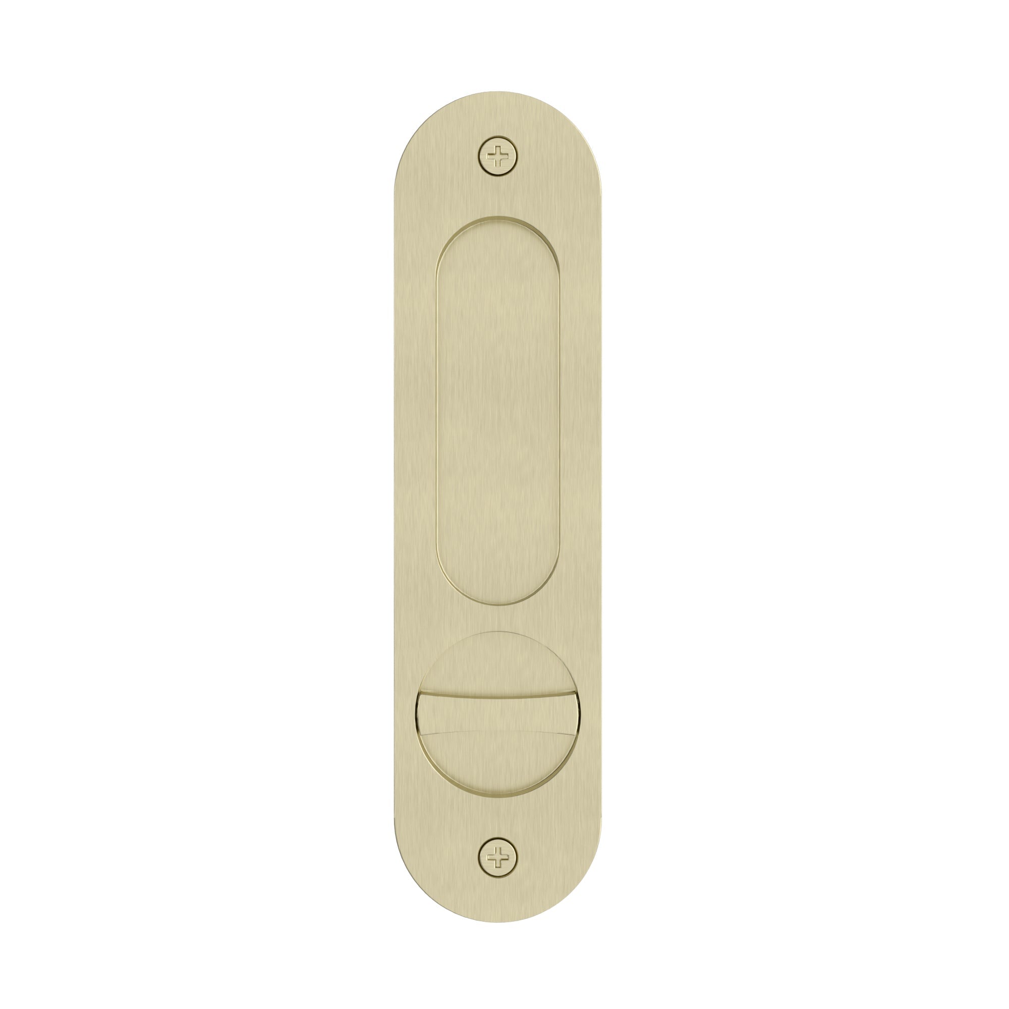 Meir Curvaé Oval Flush Pull - privacy - PVD Tiger Bronze — image 2