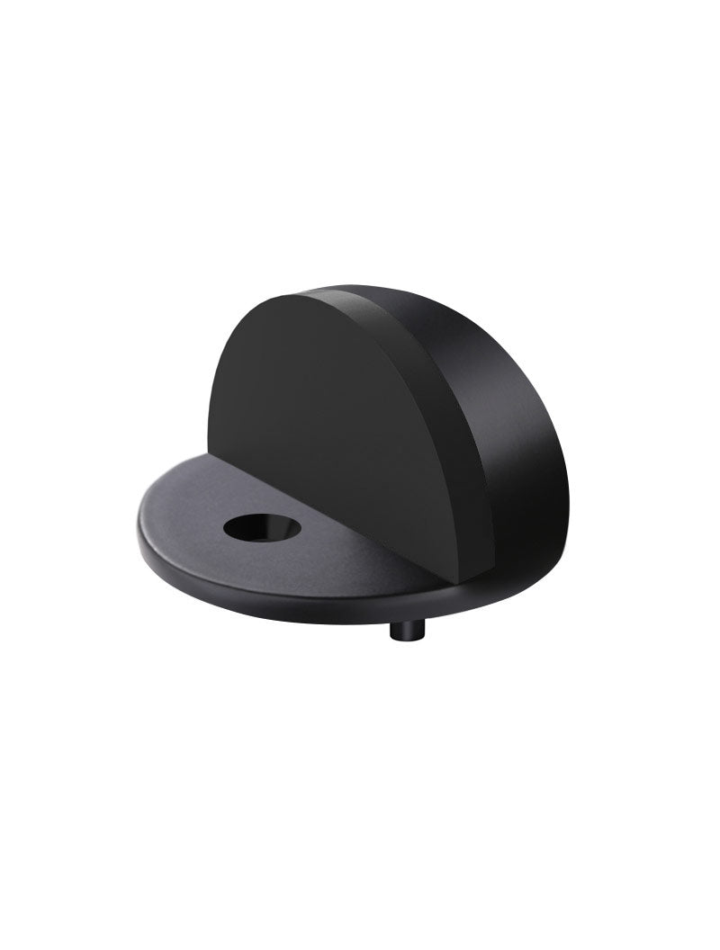 Meir Round Half Moon Door Stop - Matte Black — image 1