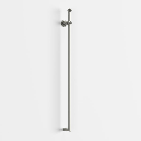 Modern National Medoc Federation Classic Vertical Heated Towel Rail Brushed Nickel