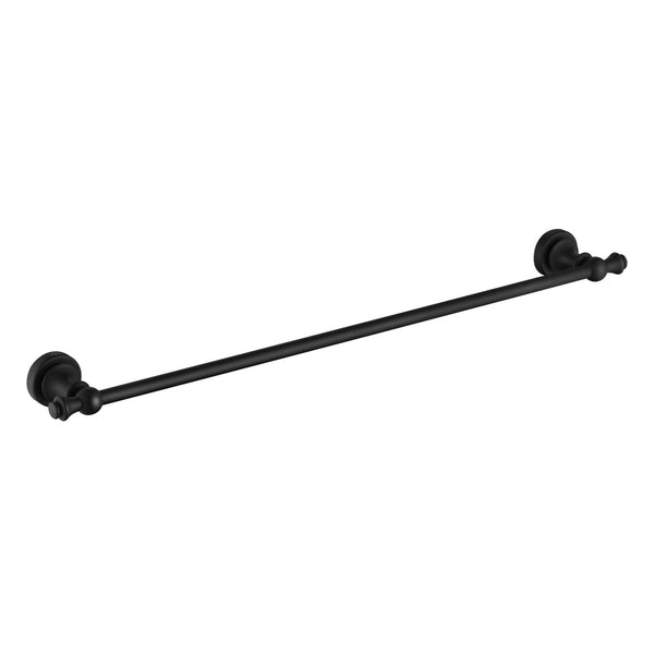 Modern National Medoc Single Towel Rail Matte Black