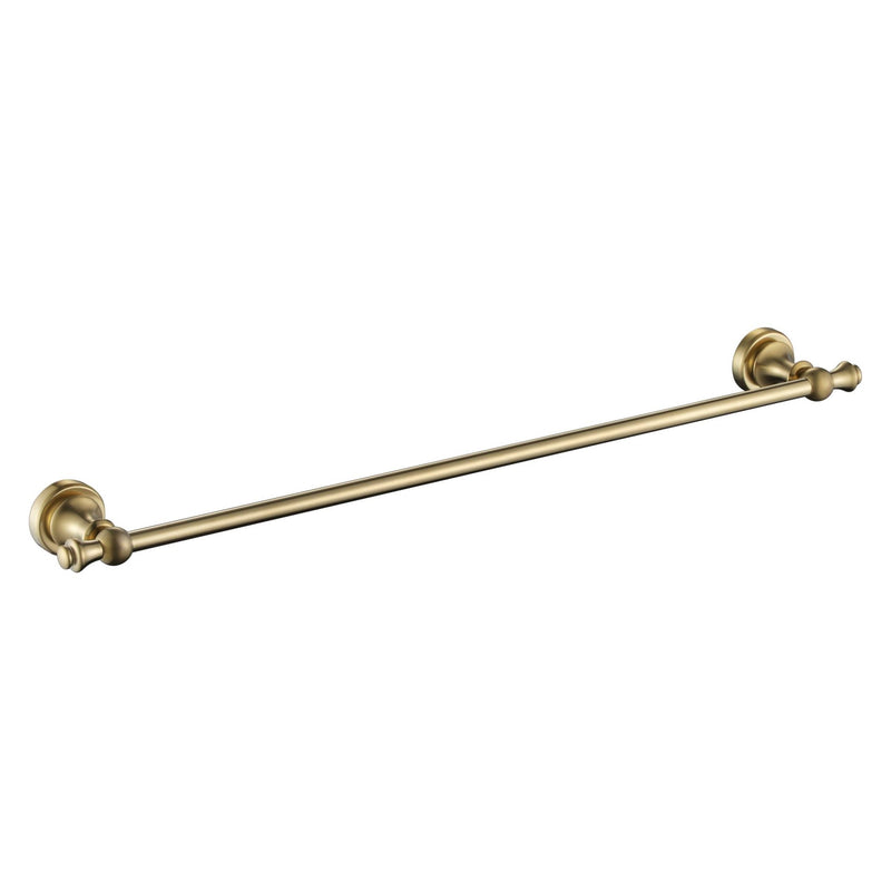 Modern National Medoc Single Towel Rail PVD Brushed Bronze Gold