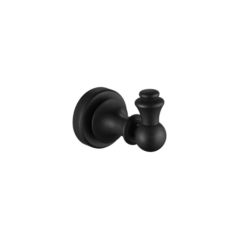 Modern National Medoc Single Robe Hook Matte Black