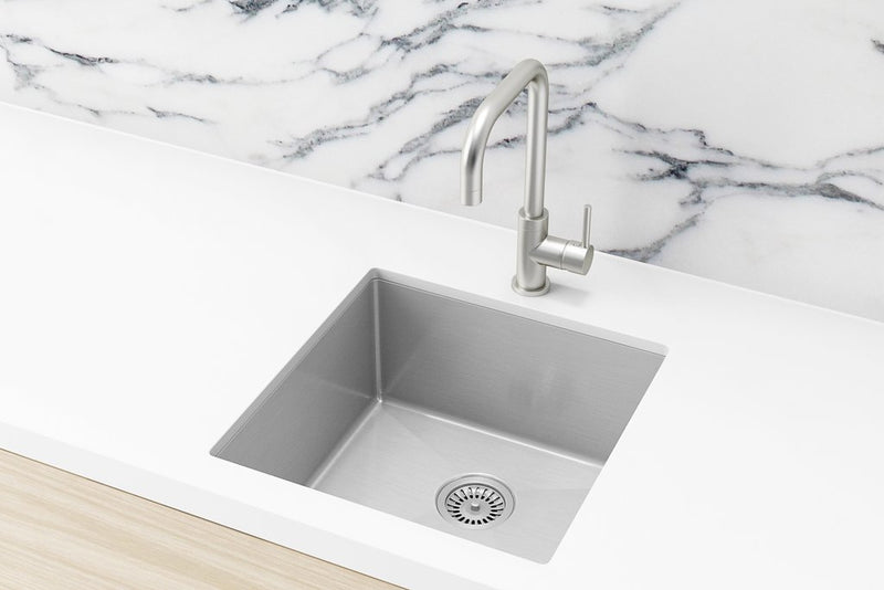 Meir Kitchen Sink Single Bowl 450mm x 450mm - Brushed Nickel