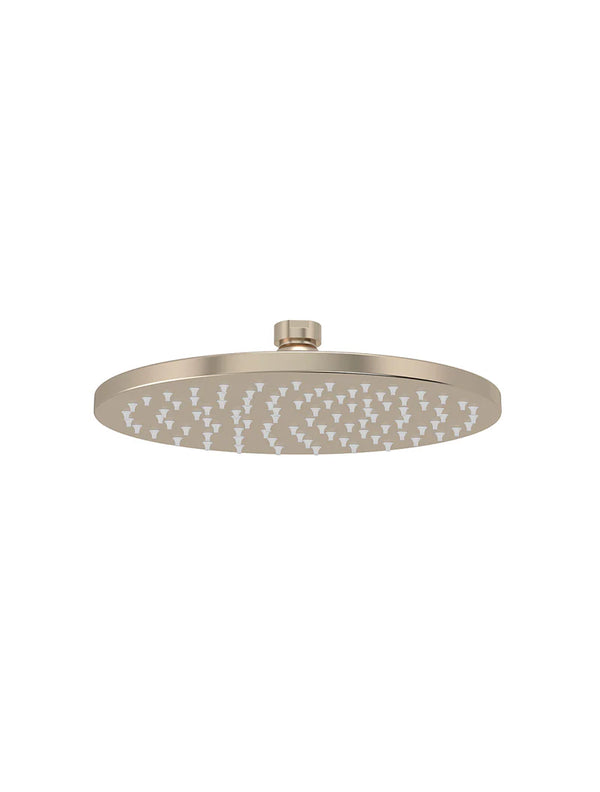 Meir Round Shower Rose 200mm Champagne