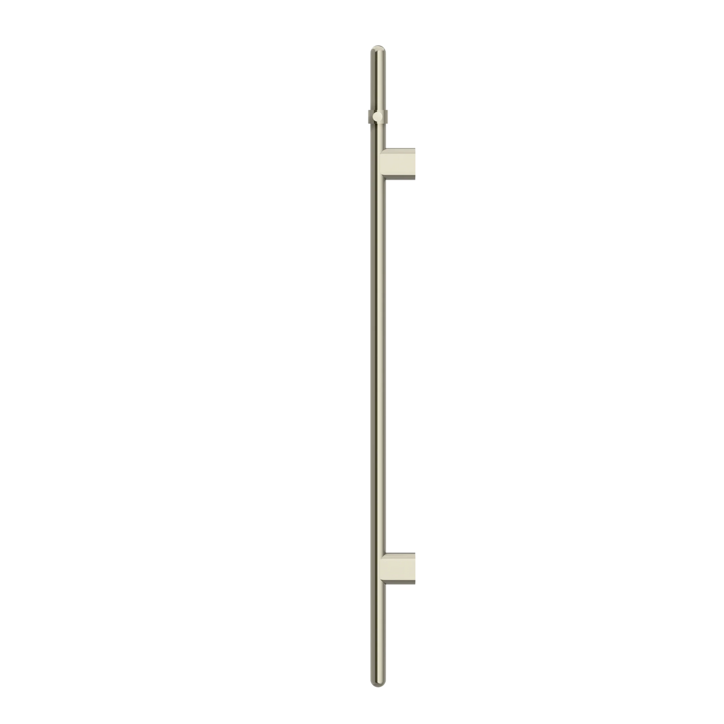 Meir Heated Vertical Towel Rail Brushed Nickel