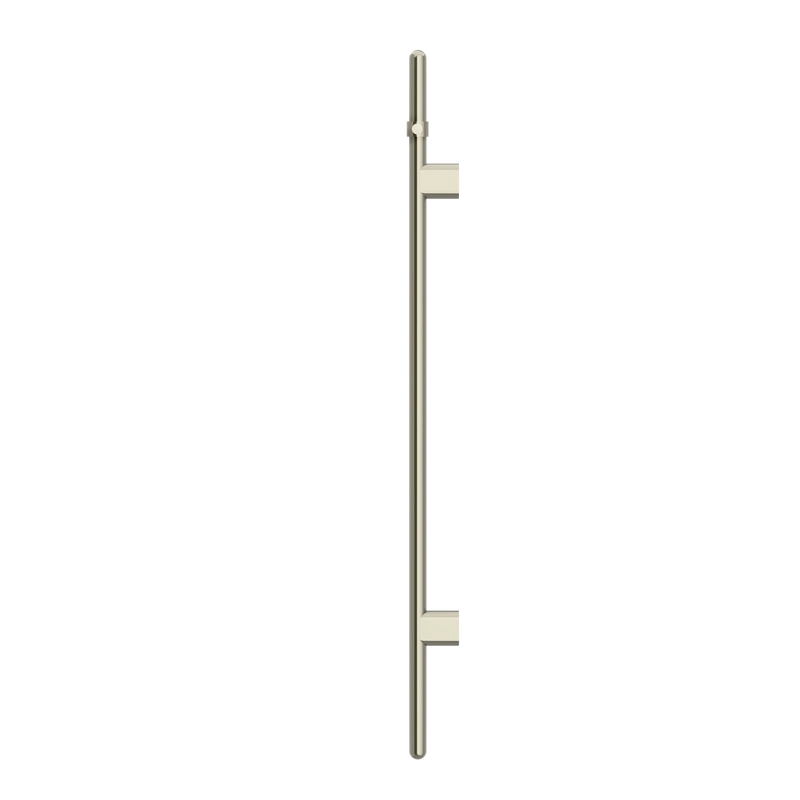 Meir Heated Vertical Towel Rail Brushed Nickel