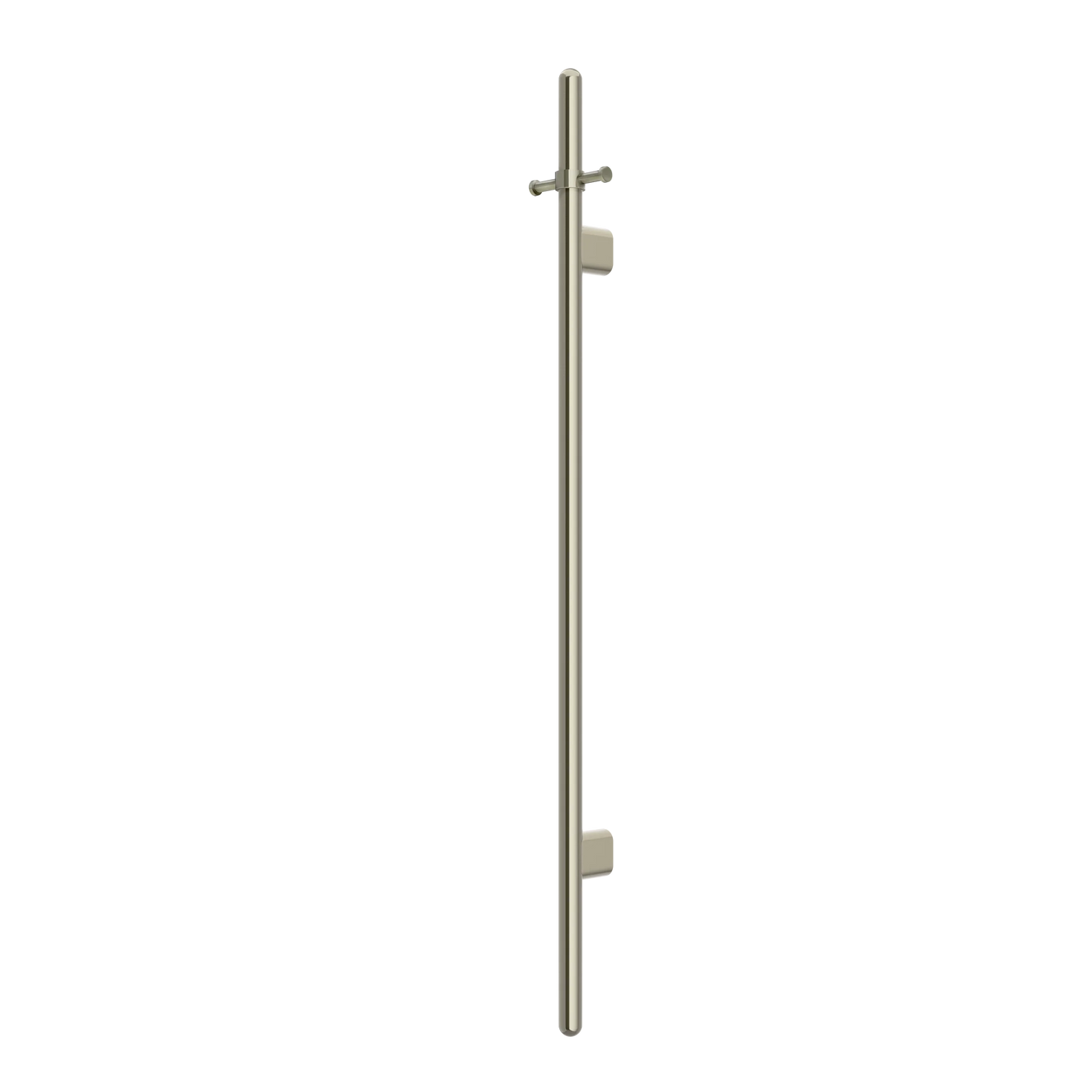 Meir Heated Vertical Towel Rail Brushed Nickel