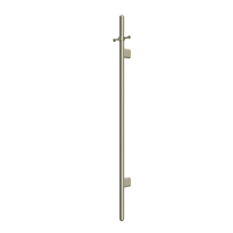 Meir Heated Vertical Towel Rail Brushed Nickel