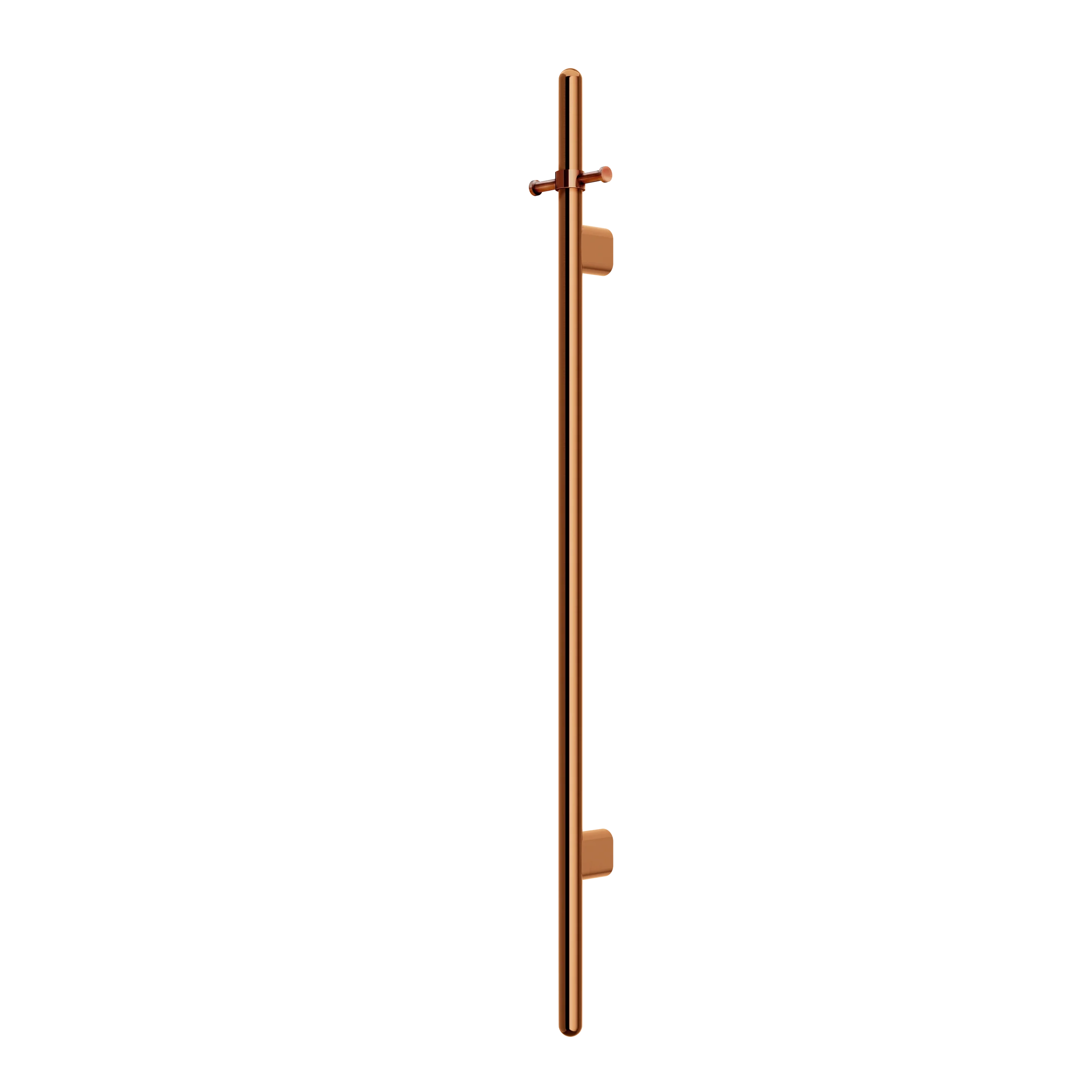 Meir Heated Vertical Towel Rail Lustre Bronze