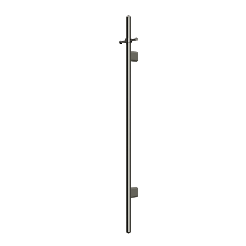 Meir Heated Vertical Towel Rail Gun Metal