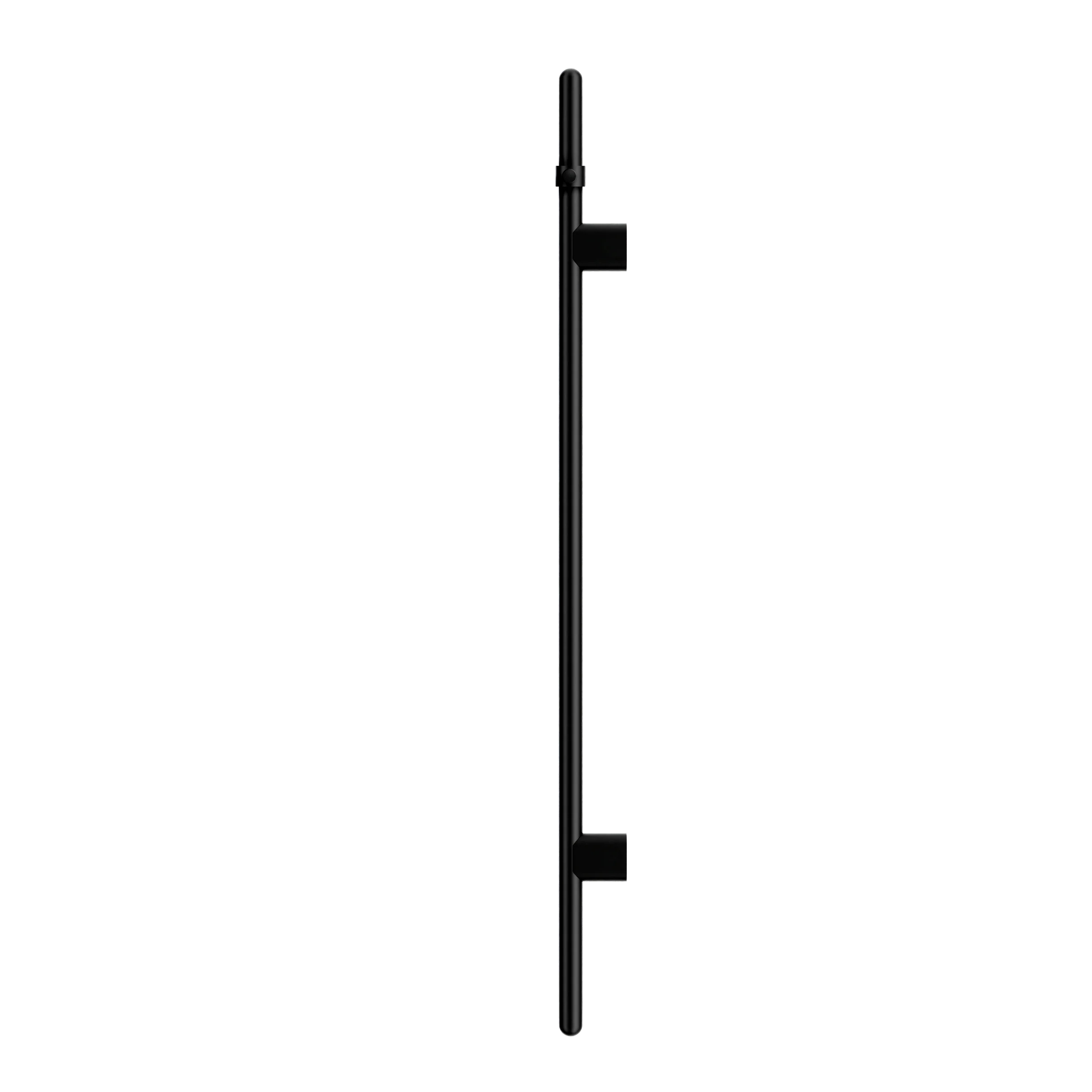 Meir Heated Vertical Towel Rail Matte Black