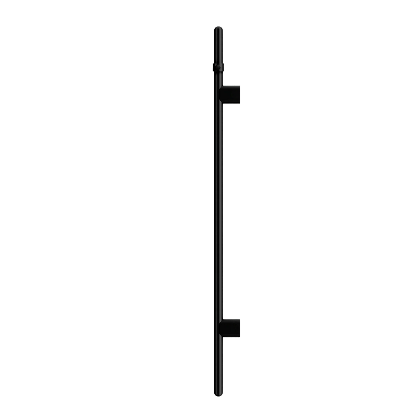 Meir Heated Vertical Towel Rail Matte Black